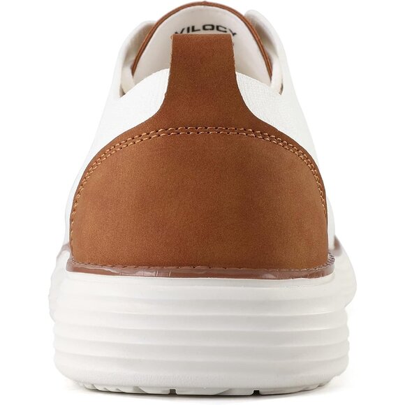 Men White Casual Sneakers Mesh Breathable Walking Tennis Lace up Shoes - Picture 5 of 9